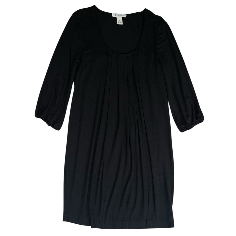 White House Black Market Dress Womens S Black Romantic Dark Feminine Office Work